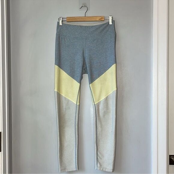 Outdoor Voices Color Block Springs Leggings Gray Cream Medium - Picture 2 of 9